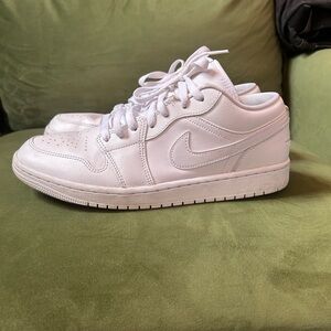 Nike Air Jordan White Low-Top Sneakers